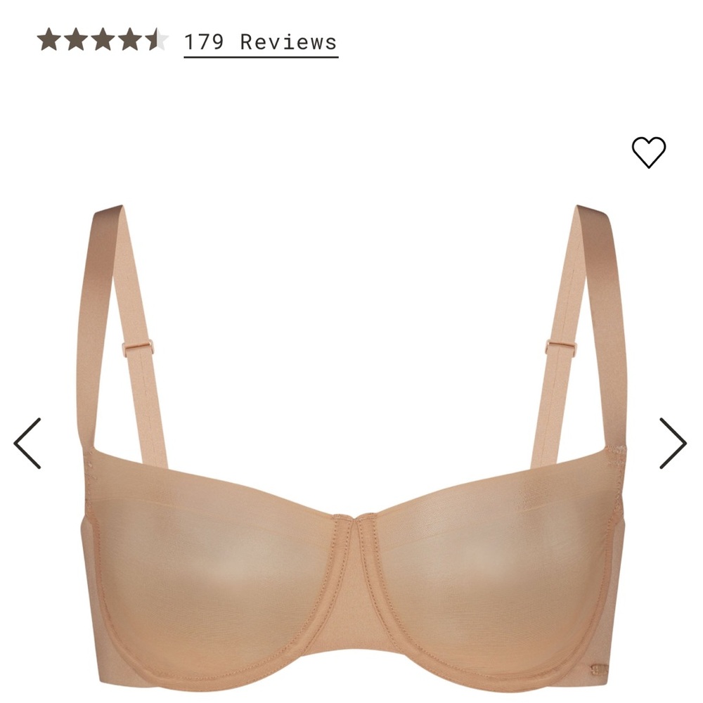 Skims unlined balconette bra 34C